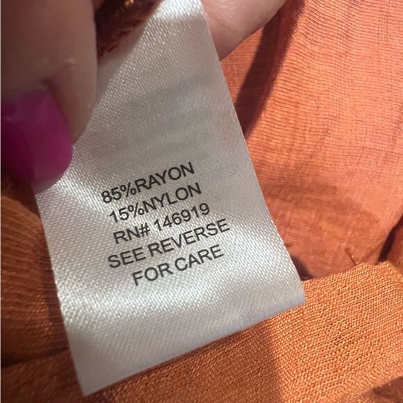 NWT Rachel Roy Women's Solid Long Sleeve Wrap Front Top oversized size medium - Picture 8 of 8